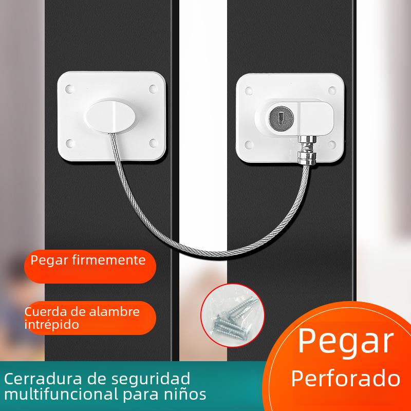 Fechadura de segurança sem perfuração, fechadura da janela, tampa de segurança do bebê, fechadura de segurança infantil, gaveta, fechadura do refrigerador, equipamento de proteção