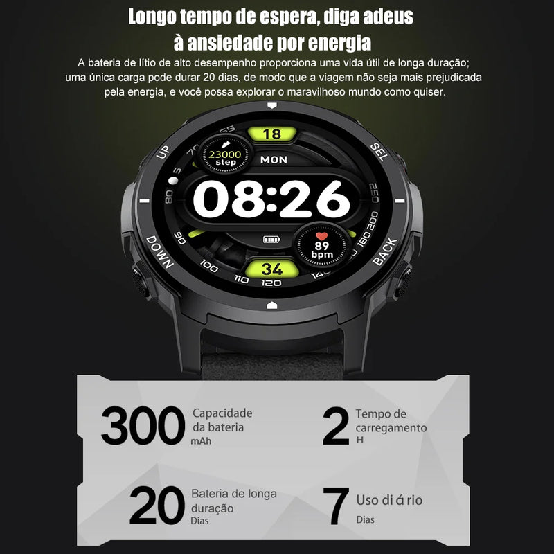 smart watch 2024 MASX S52 Watch 1.39'' HD Display Hi-Fi Phone Calls Military-grade Toughness for Men