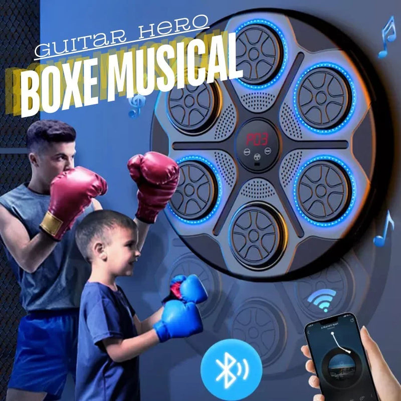 Máquina de boxe de música inteligente bluetooth link adulto/crianças esportes fitness muay thai ritmo resposta prática música