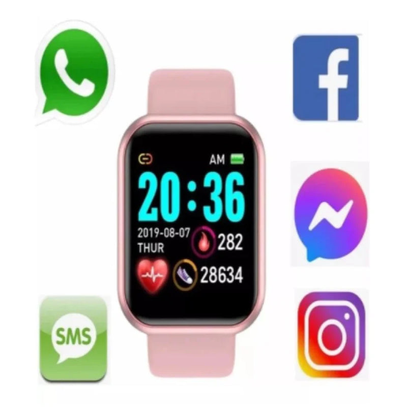 Relogio inteligente Smart Watch Unisexx Smartwatch D20 relógio Android ios Prova Agua