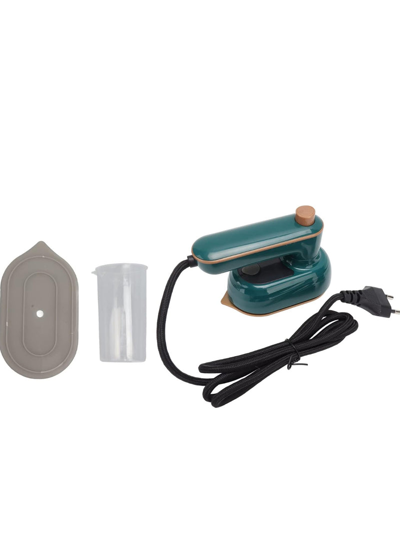 Mini Ferro a vapor para viagem com alça rotativa, vaporizador compacto para uso seco e molhado, mini ferro a vapor para roupas, máquina de passar roupa, plugue americano