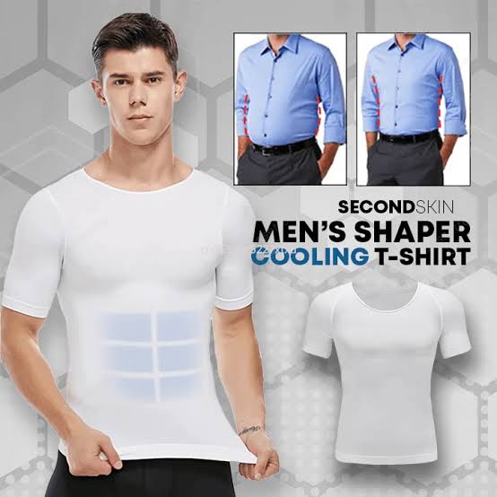 Camiseta masculina de emagrecimento modelador de corpo