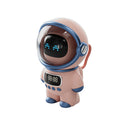 Mini Inteligente Astronauta Bluetooth Speaker, Caixa De Som, Estéreo Portátil, AI Interactive Audio, Despertador, Suporte TF, FM, Relógio De Mesa