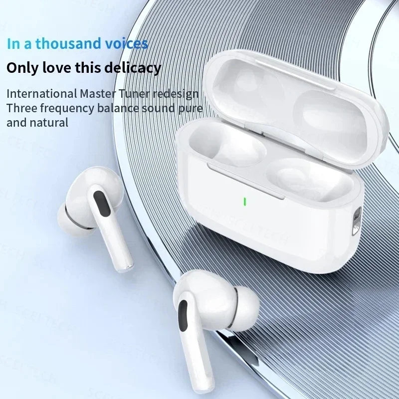 Fones de ouvido sem fio Bluetooth 5.3 Fones de ouvido intra-auriculares com cancelamento de ruído Fones de ouvido estéreo para música Fones de ouvido com controle de toque e microfone