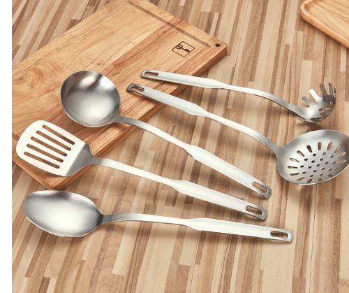 Conjunto de colher e pá de cozinha para utensílios de cozinha Luxo.