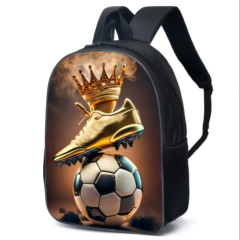 Mochila  com Estampa de Futebol, Bolsa de Lazer para Estudantes ao Ar Livre, Conjunto de Três Peças de Bolsa Escolar, Bolsa Tiracolo, Estojo de Lápis